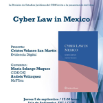 Presentación del Libro "Cyber Law in Mexico 2019"